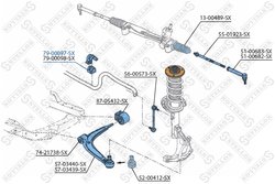 Bucsa bara stabilizatoare Stellox 79-00097-SX