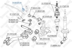 Bucsa bara stabilizatoare Stellox 79-00128-SX