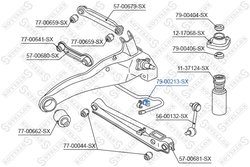 BUCSA BARA STABILIZATOARE STELLOX 79-00213-SX - Compatibil cu CITROEN, MITSUBISHI, PEUGEOT