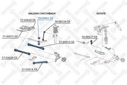 BUCSA BARA STABILIZATOARE STELLOX 79-00461-SX - Compatibil cu FORD