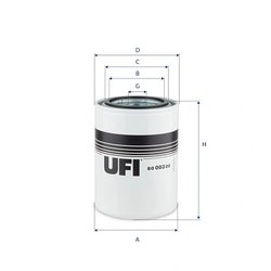 Filtru ulei UFI 80.003.00