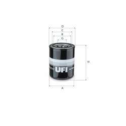 Filtru sistem hidraulic primar UFI 80.139.00
