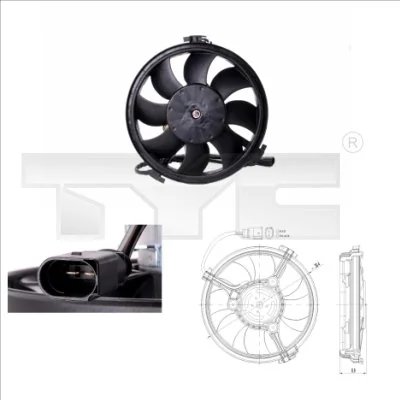 Ventilator radiator racire TYC 802-0002