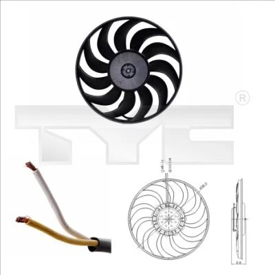 Ventilator radiator racire TYC 802-0051