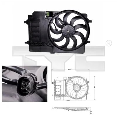 Ventilator radiator racire TYC 803-0001