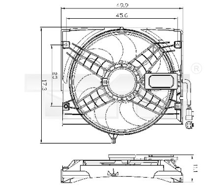 VENTILATOR RADIATOR RACIRE TYC 803-0011 - Compatibil cu BMW
