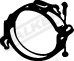 COLIER ESAPAMENT WALKER 80681 - Compatibil cu MITSUBISHI, VOLVO