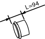 RACORD EVACUARE DINEX 80780 - Compatibil cu VOLVO