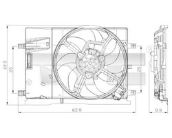 Ventilator radiator racire TYC 809-0018