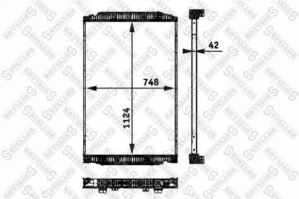 Radiator racire motor Stellox 81-03302-SX