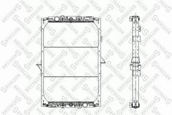 RADIATOR RACIRE MOTOR STELLOX 81-03317-SX - Compatibil cu DAF