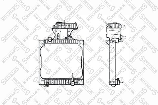 Radiator racire motor Stellox 81-03355-SX