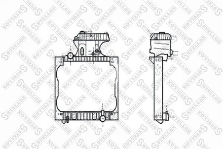 Radiator racire motor Stellox 81-03355-SX
