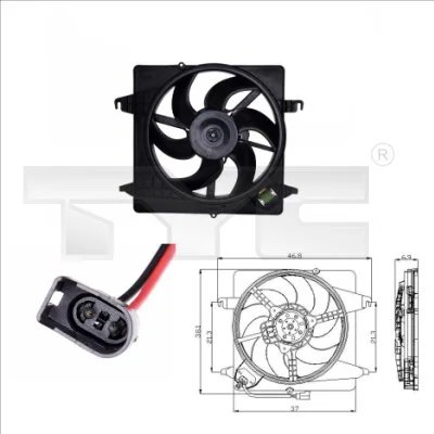 VENTILATOR RADIATOR RACIRE TYC 810-0014 - Compatibil cu FORD