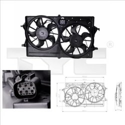 Ventilator radiator racire TYC 810-0016