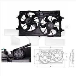 Ventilator radiator racire TYC 810-0019