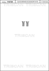 SET SURUB, DISC FRANA TRISCAN 8105 116013 - Compatibil cu RENAULT