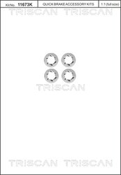 SET SURUB, DISC FRANA TRISCAN 8105 116014 - Compatibil cu FORD