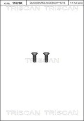 SET SURUB, DISC FRANA TRISCAN 8105 116017 - Compatibil cu MERCEDES-BENZ, NISSAN, OPEL, RENAULT, VAUXHALL, VW