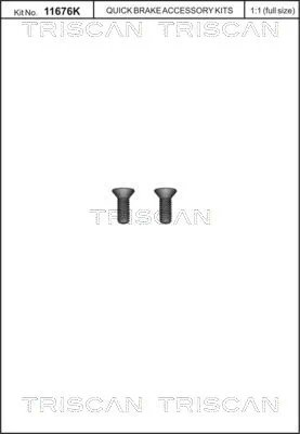 Set surub, disc frana Triscan 8105 116017