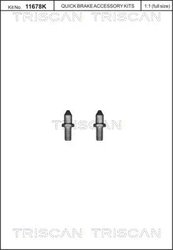 SET SURUB, DISC FRANA TRISCAN 8105 116019 - Compatibil cu CITROEN, FIAT, LANCIA, PEUGEOT