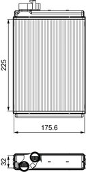 Schimbator caldura incalzire habitaclu Valeo 811507