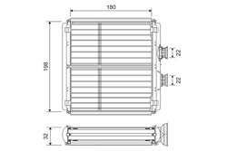 SCHIMBATOR CALDURA INCALZIRE HABITACLU VALEO 811508 - Compatibil cu MERCEDES-BENZ, MERCEDES-BENZ (BBDC)