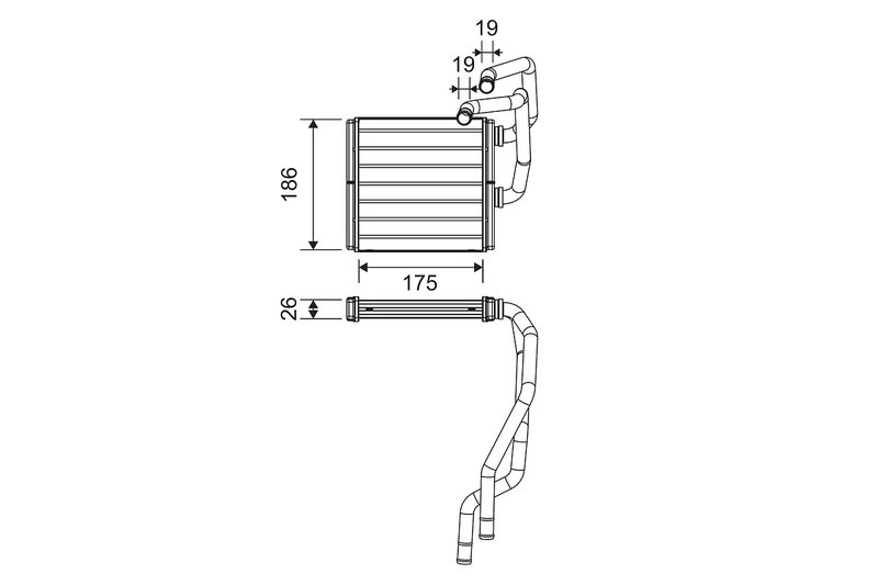 Schimbator caldura incalzire habitaclu Valeo 811511