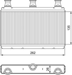 SCHIMBATOR CALDURA INCALZIRE HABITACLU VALEO 811537 - Compatibil cu BMW, BMW (BRILLIANCE)