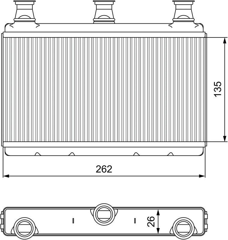 Schimbator caldura incalzire habitaclu Valeo 811537