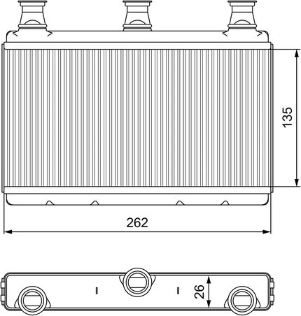 Schimbator caldura incalzire habitaclu Valeo 811537