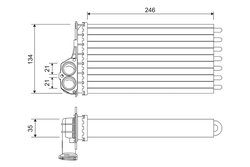 SCHIMBATOR CALDURA INCALZIRE HABITACLU VALEO 811565 - Compatibil cu CITROEN, PEUGEOT