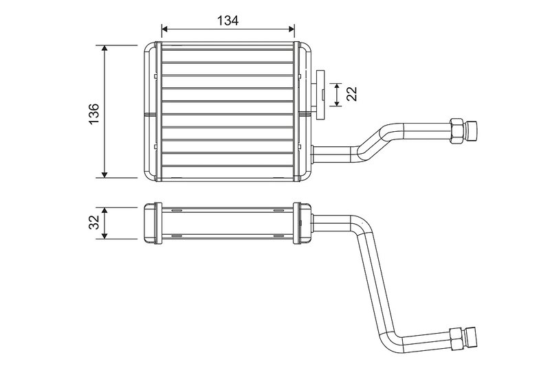 SCHIMBATOR CALDURA INCALZIRE HABITACLU VALEO 811573 - Compatibil cu BMW