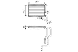 SCHIMBATOR CALDURA INCALZIRE HABITACLU VALEO 811579 - Compatibil cu HONDA