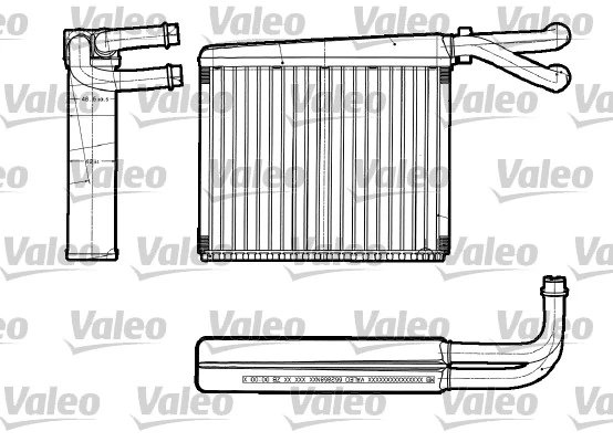 Schimbator caldura incalzire habitaclu Valeo 812251