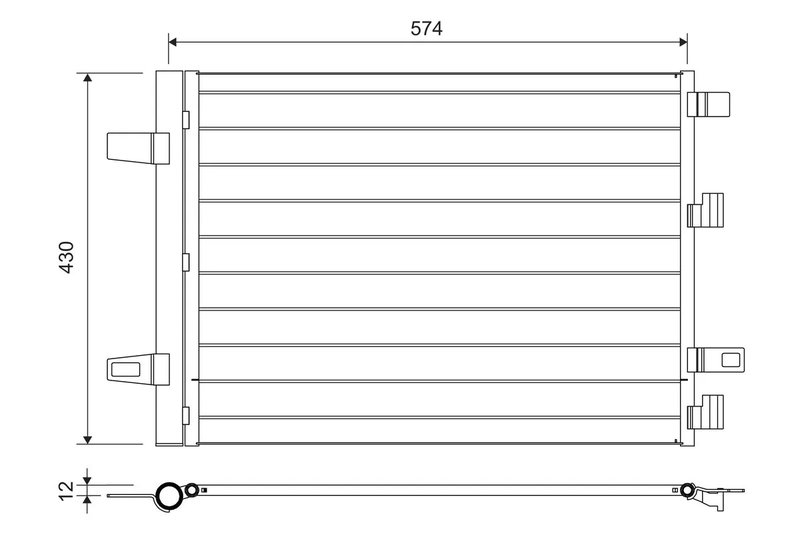 Radiator climatizare Valeo 812883