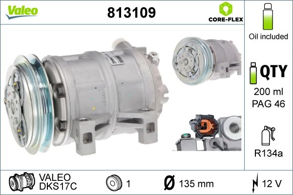 Compresor climatizare Valeo 813109