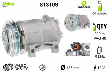Compresor climatizare Valeo 813109
