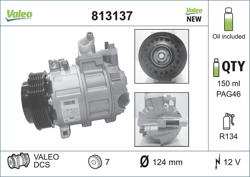 Compresor climatizare Valeo 813137