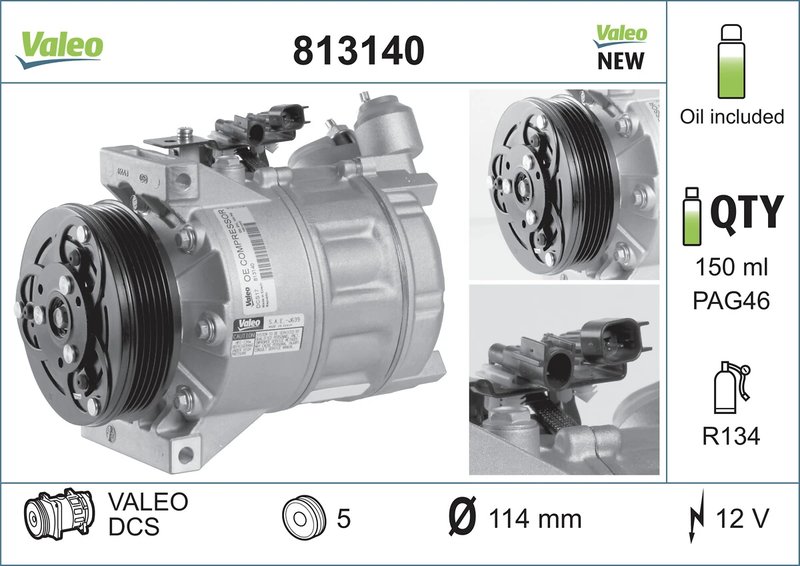 Compresor climatizare Valeo 813140