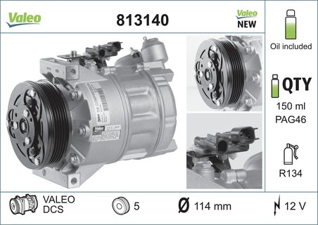 Compresor climatizare Valeo 813140