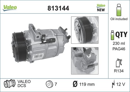 Compresor climatizare Valeo 813144