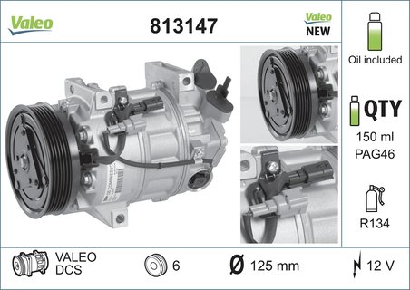 COMPRESOR CLIMATIZARE VALEO 813147 - Compatibil cu RENAULT