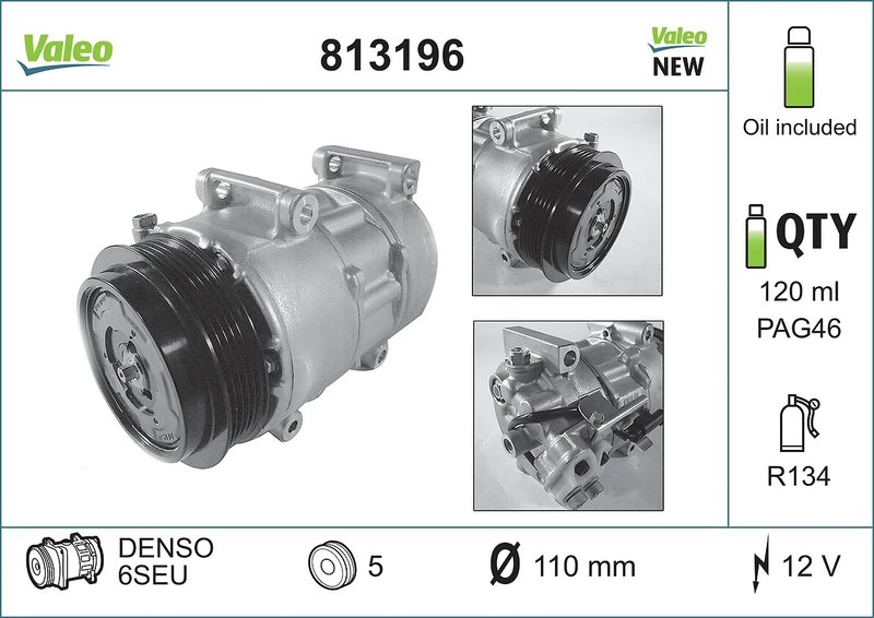 Compresor climatizare Valeo 813196