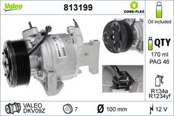 COMPRESOR CLIMATIZARE VALEO 813199 - Compatibil cu RENAULT, SMART