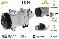COMPRESOR CLIMATIZARE VALEO 813201 - Compatibil cu CITROEN, DS, PEUGEOT