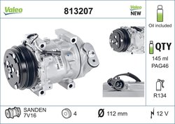 COMPRESOR CLIMATIZARE VALEO 813207 - Compatibil cu CITROEN, FIAT, IVECO, PEUGEOT