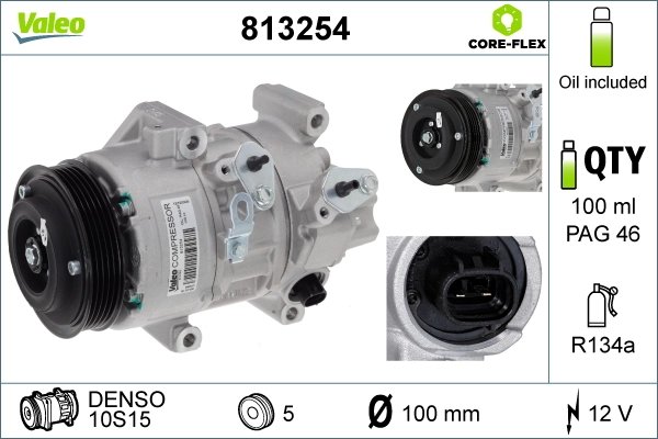 COMPRESOR CLIMATIZARE VALEO 813254 - Compatibil cu TOYOTA