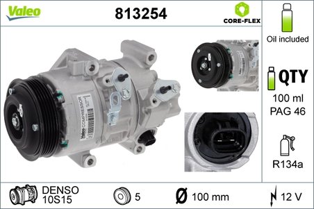 COMPRESOR CLIMATIZARE VALEO 813254 - Compatibil cu TOYOTA