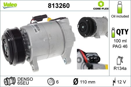Compresor climatizare Valeo 813260